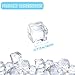 Aifong 100 Pcs Fake Ice Cube 0.7'' Acrylic Ice Cube, Reusable Ice Cubes Vase Fillers for Centerpieces (White)