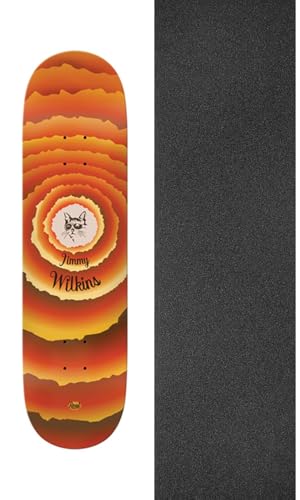 Real Skateboards Jimmy Wilkins Key of Life Orange Skateboard Deck - 8.5