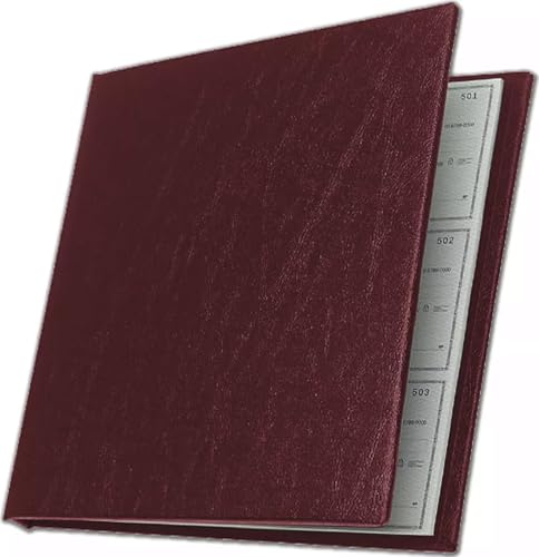 Executive Checkminder Checks Cover (Burgundy)
