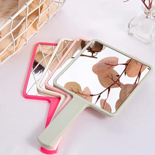 Set de 3 espejos portátiles con mango para maquillaje miniatura 7