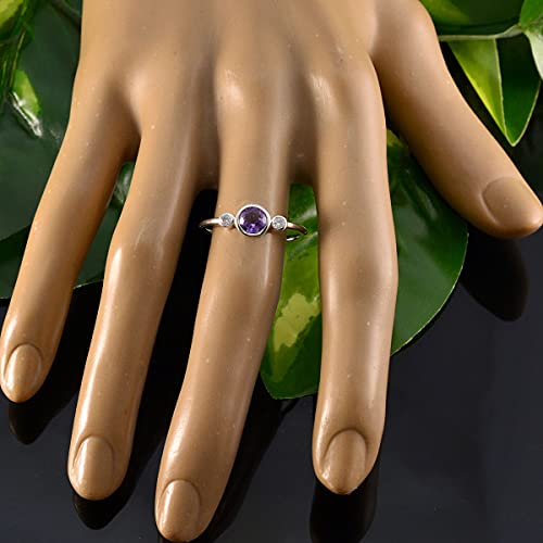 Bague améthyste véritable argent 925 au quotidien - 3
