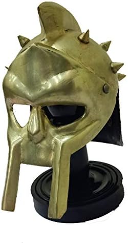 THORINSTRUMENTS Medieval Armor Brass Mini Gladiator Helmet Table Decor Gift Item Rustic Vintage Home Decor Gifts image 4