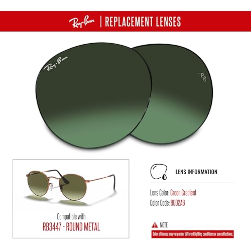 Ray-Ban Original ROUND METAL RB3447 Replacement Lenses +BUNDLE with ACCESSORY EYEWEAR KIT3