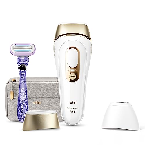Braun Epilateur Lumiere Pulsee Silk·expert Pro 5 PL5157, Epilation Semi-Définitive, Alternative Au Laser, Résultats En 2 Séances, Rasoir Venus, Tête De Précision, Pour Epiler Jambes, Maillot Et Plus