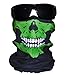 Green Skull Face Mask Tube Bandana Balaclava Snowboard Harley Davidson Snowboard Ski Mask Multi Function Tactical Seamless