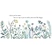 Produktbild Wandsticker Blumen 2Pc Green Flower Grass Vinyl Wandaufkleber Wohnzimmer Schlafzimmer Wasserdichte Fußleiste Pflanze Wandtattoos Kunst Home Decor