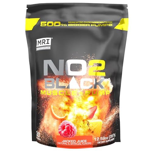 MRI NO2 Black Nitric Oxide, Pump & Muscle, Stim-Free PreWO (Jacked Juice)