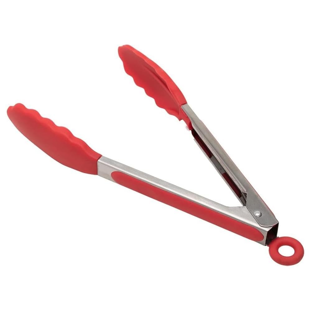 Pegador de Salada Silicone e Aço Inox 27cm Resistente ao Calor
