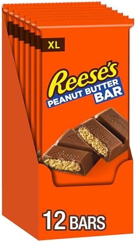 REESE'S Peanut Butter Bar (4.25-Ounce Bar, Pack of 12) by Reese's