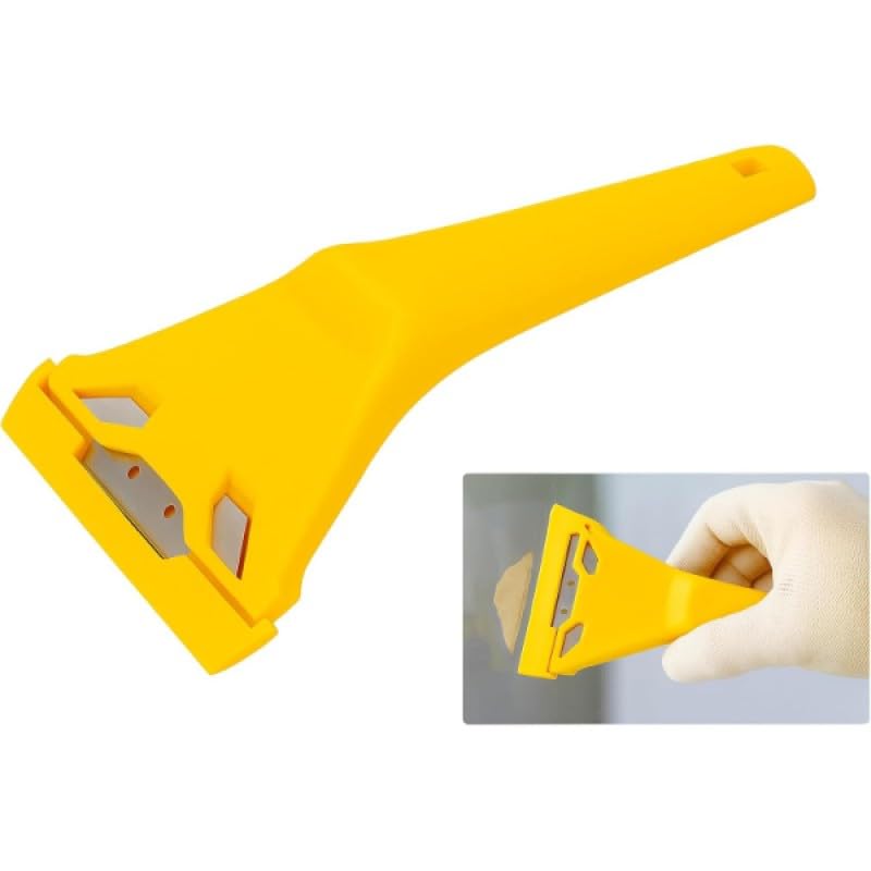 Araç Cam ve Buz Kazıyıcı Bıçak - Ergonomik Saplı Kar ve Don Temizleyici - Çizmez ve Dayanıklı