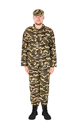 I LOVE FANCY DRESS HEER SOLDATEN KOSTÜM FÜR ERWACHSENE - JACKE MIT...
