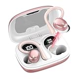 Ear Buds Wireless Earbuds, Bluetooth 5.3 Kopfhörer 2025 Kabellose Kopfhörer mit Ohrbügel, Deep Bass, Dual LED Display, 72 Stunden Spielzeit, 4 ENC Noise Cancelling Mikrofon, Earbuds mit IP7
