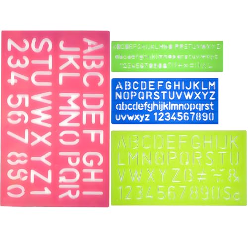 Schablonen Buchstaben Buchstabenschablonen Klein Zufällige Farbe Zeichenschablone Buchstaben Zahlen Schablone Groß für DIY