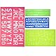 Schablonen Buchstaben Buchstabenschablonen Klein Zufällige Farbe Zeichenschablone Buchstaben Zahlen Schablone Groß für DIY