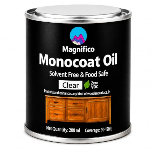 Image of Magnifico Monocoat Oil for Wood Finishing & Restoration, Sports Equipment, Wall Base Coat & Putty, Tools & Hardware - Natural Wood Varnish 200 ML