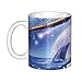 KTQUZCLF Tasses en céramique motif train de dauphins, tasses à thé, café et chocolat chaud – 330 ml