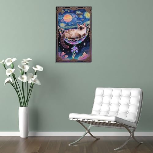 Tableau Chat du Bengale impression sur toile étanche déco 30x45cm