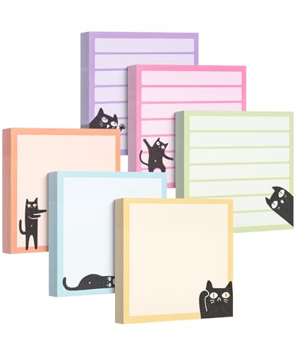 Mr. Pen Black Cat Sticky Notes (6 Pads)
