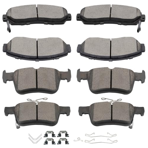 Image of SCITOO D1521 D1878 8PCS Front and Rear Ceramic Brake Pad Sets | Fit 2019-2022 For Acura For For RDX 2.0L