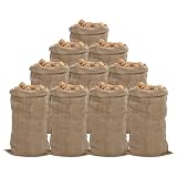 KGTKGTYER Jutesäcke 10 Stück 65 x 135 cm, Atmungsaktive Transportsäcke