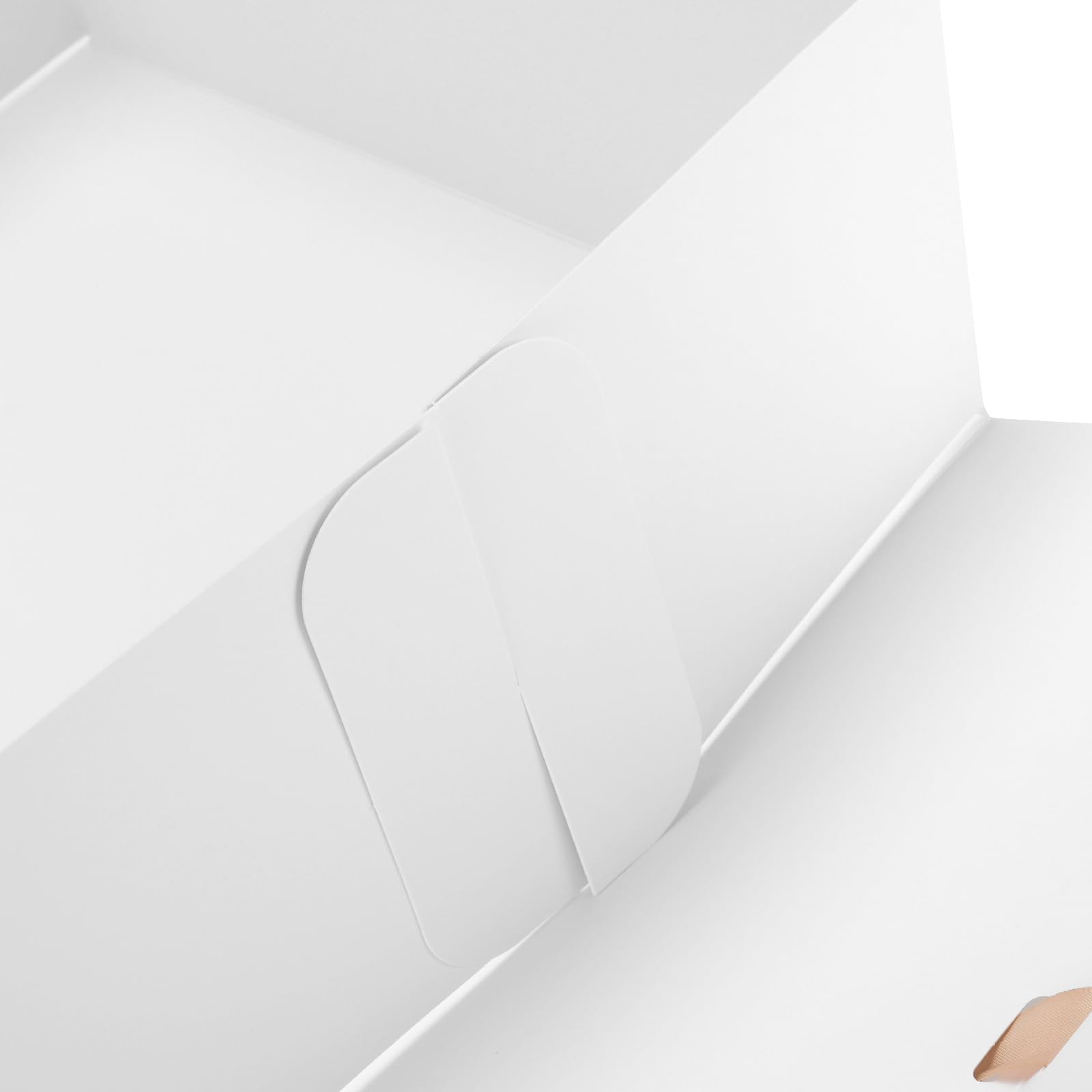 HEIHAK Lot de 10 boîtes cadeaux blanches extra larges avec couvercles 30 x 30 x 13 cm – Boîtes pour demande en demoiselle d'honneur pour Noël, mariage, remise de diplôme, anniversaire