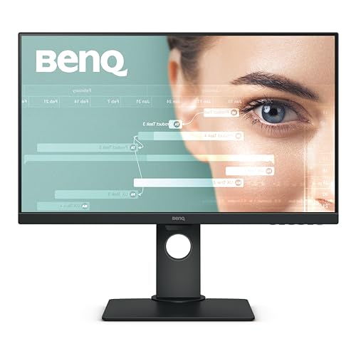 Image of BenQ GW2780T 27 inch (68cm) 60Hz 1920 X 1080p Full HD IPS| Height Adjustment| HDMI| DP Port| Eye-Care| Ultra-Slim Bezel Monitor| Anti-Glare| Brightness Intelligence| 2Wx2 Speakers| (Black)