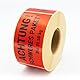 MDlabels Warnetiketten auf rolle 100x50mm 500 Stück Achtung Schweres Paket bis 31,5 kg - Versandaufkleber- Kennzeichen für Pakete