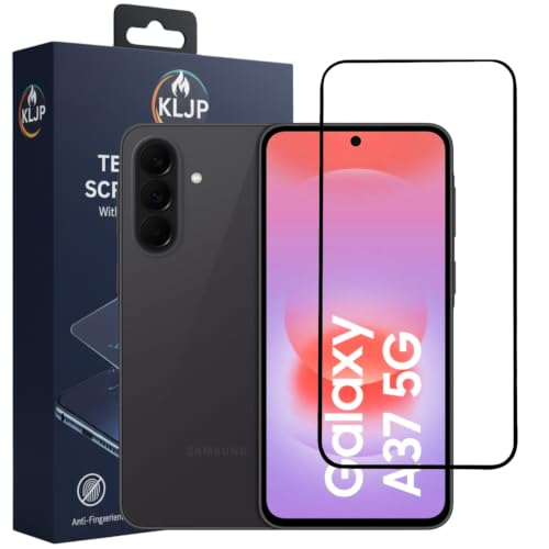 Image of Gorilla Tempered Glass For Samsung Galaxy A37 5G (Pack of 1) With Installation Kit | Edge to Edge Coverage | Black