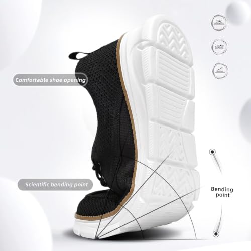 Image of Mens Casual Slip-on Loafers Shoes Non Slip Boat Shoes Sneakers Mesh Business Oxfords Work Driving Lightweight Comfortable Soft Sole Walking