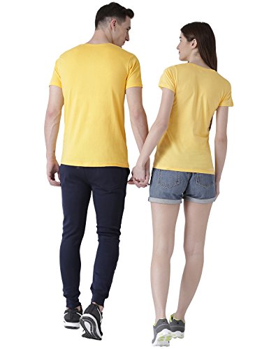 Image of DUO Men's Printed Regular fit T-Shirt HS-Nobody Yellow Small