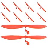 GARVALON 10 Stück Kunststoff Propeller 14,5cm mit Haken für Modellflugzeuge Langlebige Selbstgemacht Hubschrauber und Flugzeugteile für Schüler Experimente und Modellausstellungen