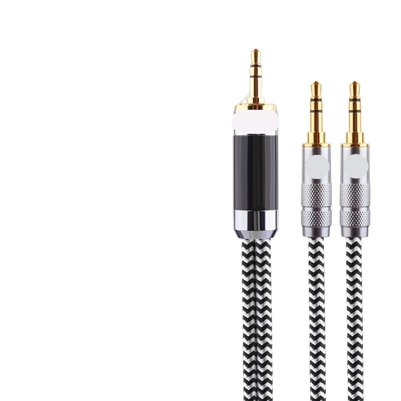 Cavo audio splitter da 3,5 mm 1/2 da 3,5 mm a 2 maschio cavo di prolunga audio splitter a Y (2 m)