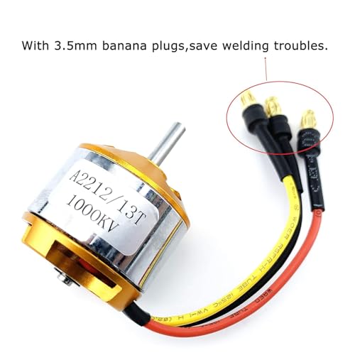 Image of A2212 1000KV BLDC Motors for Drones Pack of 4, Ideal for Q450 Quadcopters, Efficient Brushless Motors for Beginners and Pros