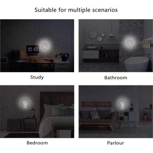 Luz Nocturna Sensor con Diseño de Flores Orquídea miniatura 5