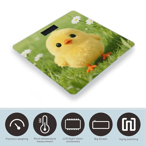 Báscula Digital para Baño Cute Chickens 180kg miniatura 3