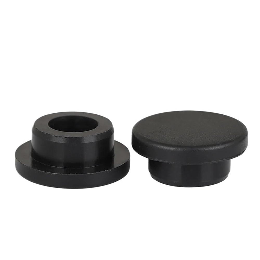 Silicone Circular Rubber Plugs, Flexible Silicone Rubber Sealing Round Stopper Pipe T Type Hole Caps(Black,63.6mm)