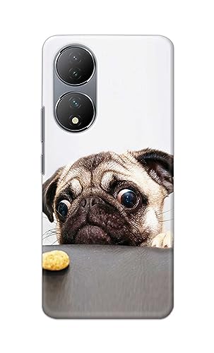 Image of PRINTFIDAA� Printed Hard Back Cover Case for Vivo Y100 5G Back Cover (Pug Dog) -2808