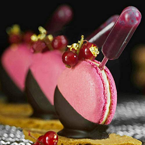MANSHU 200PCS 4ml Dessert Pipettes, Plastic Squeeze Transfer Pipettes Dropper Liquid Injector for Cupcake Strawberries Chocolate Ice Cream