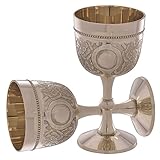 【Premium-Design】Dieser Messingkelch ist eine Premium-Ergänzung für jede Trinkgeschirr-Kollektion. Er ist aus Guss gefertigt und hat ein atemberaubendes Metallic-Finish, das perfekt ist, um ein mittelalterliches Gefühl zu schaffen. Das aufwendige Design und die metallische Oberfläche des Kelches machen ihn zu einem Gesprächsstück, das Ihre Gäste zweifellos beeindrucken wird.