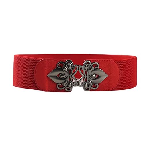 Oyccen Vintage Mujer Ancho Elástico Cinturón Stretch Pretina para Vestido Falda