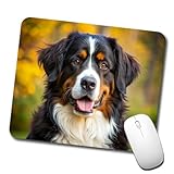 Bernese Mountain Dog Photo Low Profile Mouse Pad Mat