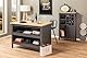 Inter Link Sideboard für 12 Flaschen mit 3 Regalböden und 1 Tür – Weinschranck - Highboard - Küchenschrank - Buffetschrank – für Weinlagerung - Artisan Eiche Anthrazit - Nellina