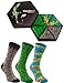 Produktbild Rainbow Socks - Damen Herren Lustige Reptile Socken Box Geschenk - 3 Paar - Schlange Chamäleon Alligator - Größen 36-40