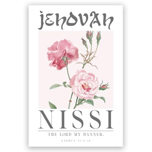 Jesus Christ Religious Wall Art Jehovah Nissi My Banner Canvas