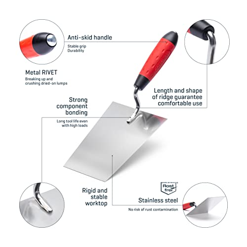 Maurerkelle Comensal 180 mm – Gipserspachtel und Stukkateurkelle
