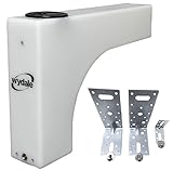 24L Wheel Arch Tank Wydale 24L Water Tank With Fitting Kit Campervan Motorhome (White/Opaque)