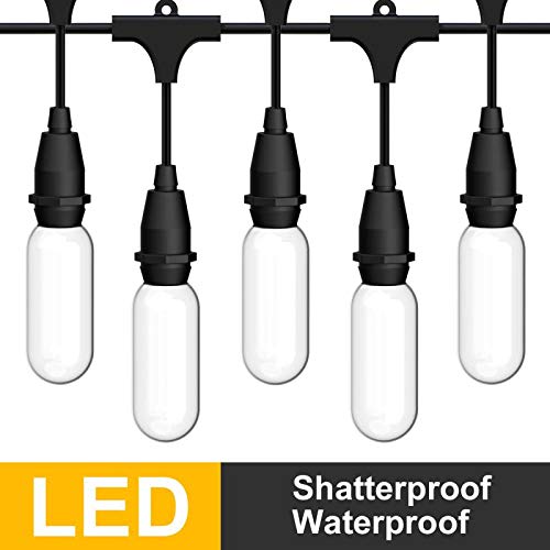 Solar String Lights 33ft 10 Bulbs Flickering Solar Lights Outdoor White