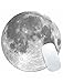 KINGCOO Cojín de Ratón Redondo, Circular Mousepad Gaming Mouse Alfombrilla Pad Goma Mousepad para Trabajadores Oficina Jugadore,22X22CM (Luna)