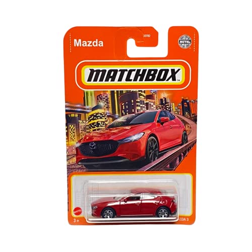 Matchbox 2019 Mazda 3 rojo miniatura 1