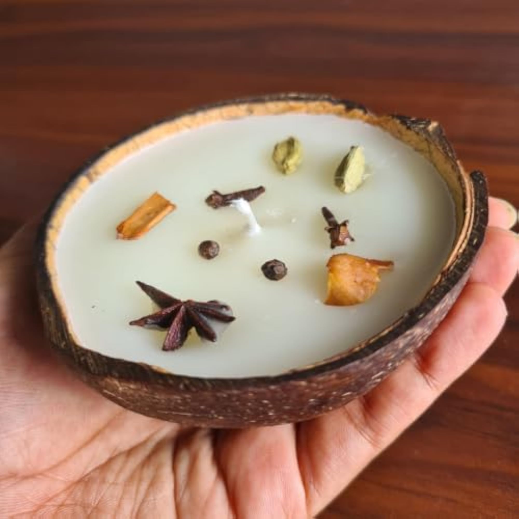 Coconut Shell Soy Wax Candle Gift Set